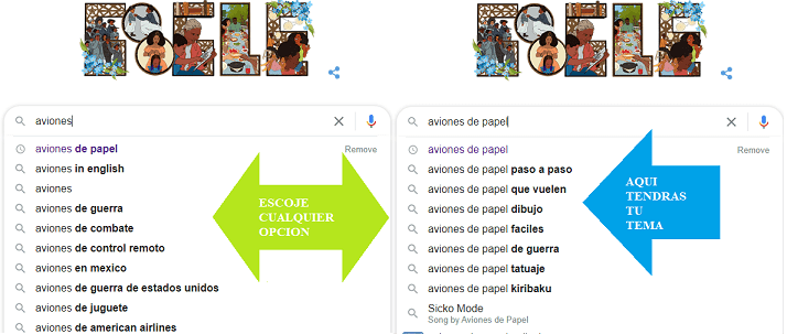 Lección 3 - Buscando Mas Temas en Google