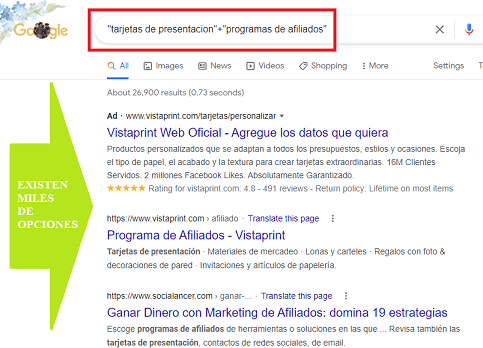 Lección 3 - Buscando Programas de Afiliados en Google