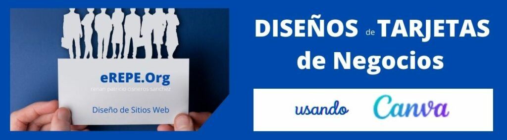 Diseños de Tarjetas de Negocios - Utilizando CANVA